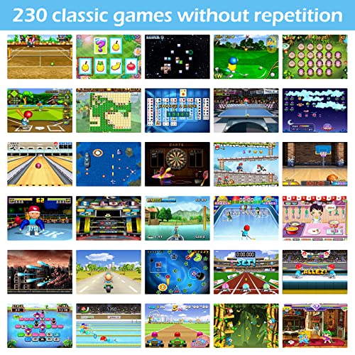 Blue Handheld Game with 230 Preloaded Games C8017