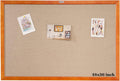 100% Wood Framed Canvas Wall Mounted Bulletin Board 48x36'' H976888
