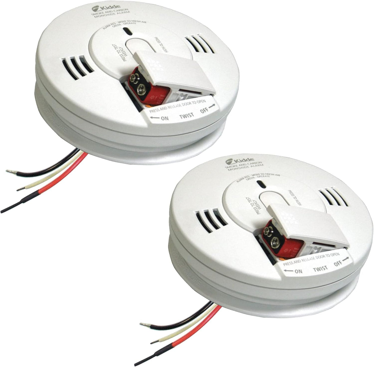 Hardwired Smoke & Carbon Monoxide Detector with Battery Backup, Pack of 2 N528224