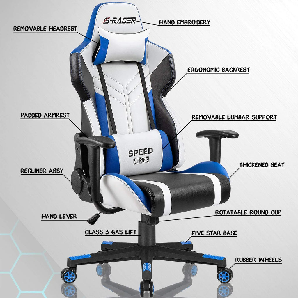 Ergonomic High Back PU Leather Gaming Chair A728