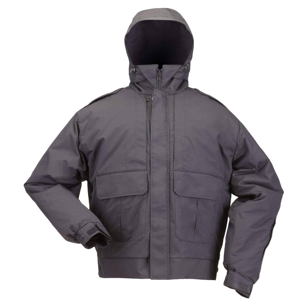 Black 4XL-Long Duty Jacket A525608