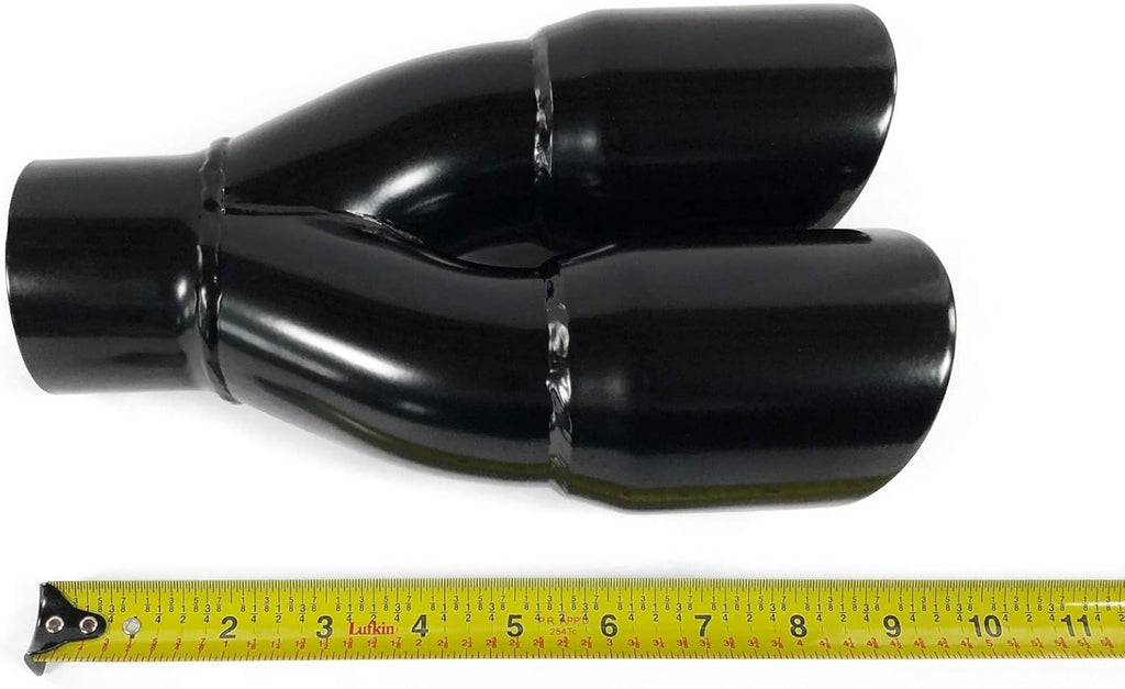 Black Stainless Steel Double Wall Exhaust Tip Pack of 2 W644814