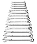 14-Piece Universal Spline Ratcheting Combination Metric Wrench Set H6697