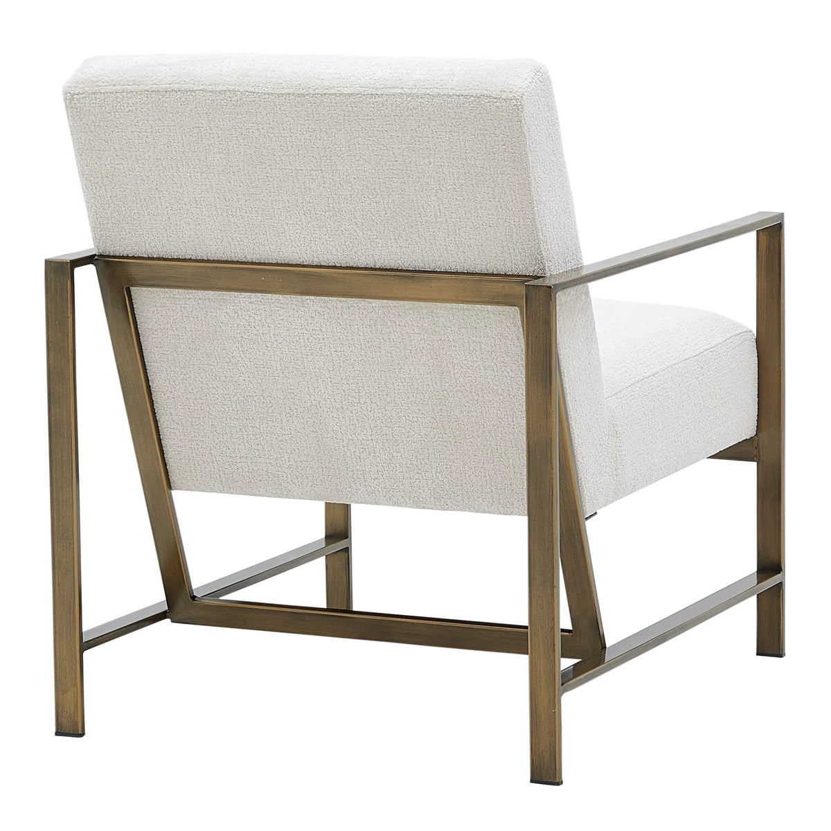 Cream Fabric Accent Arm Chair N132