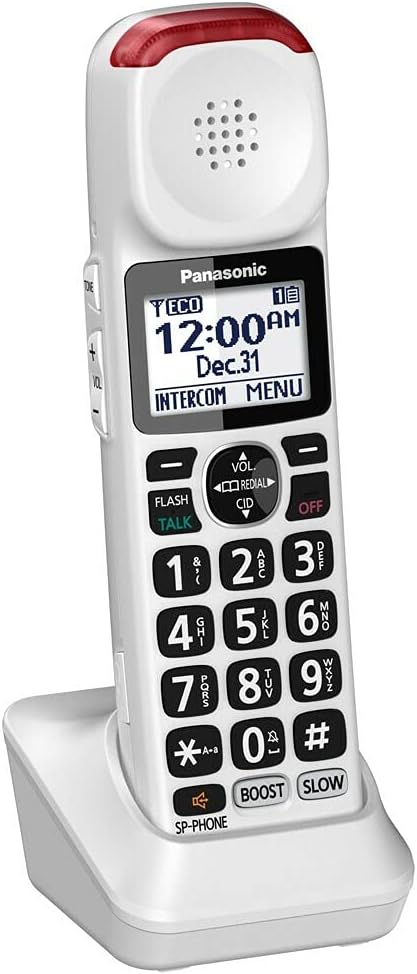 White DECT 6.0 Accessory Handset with Talking Caller ID R6372