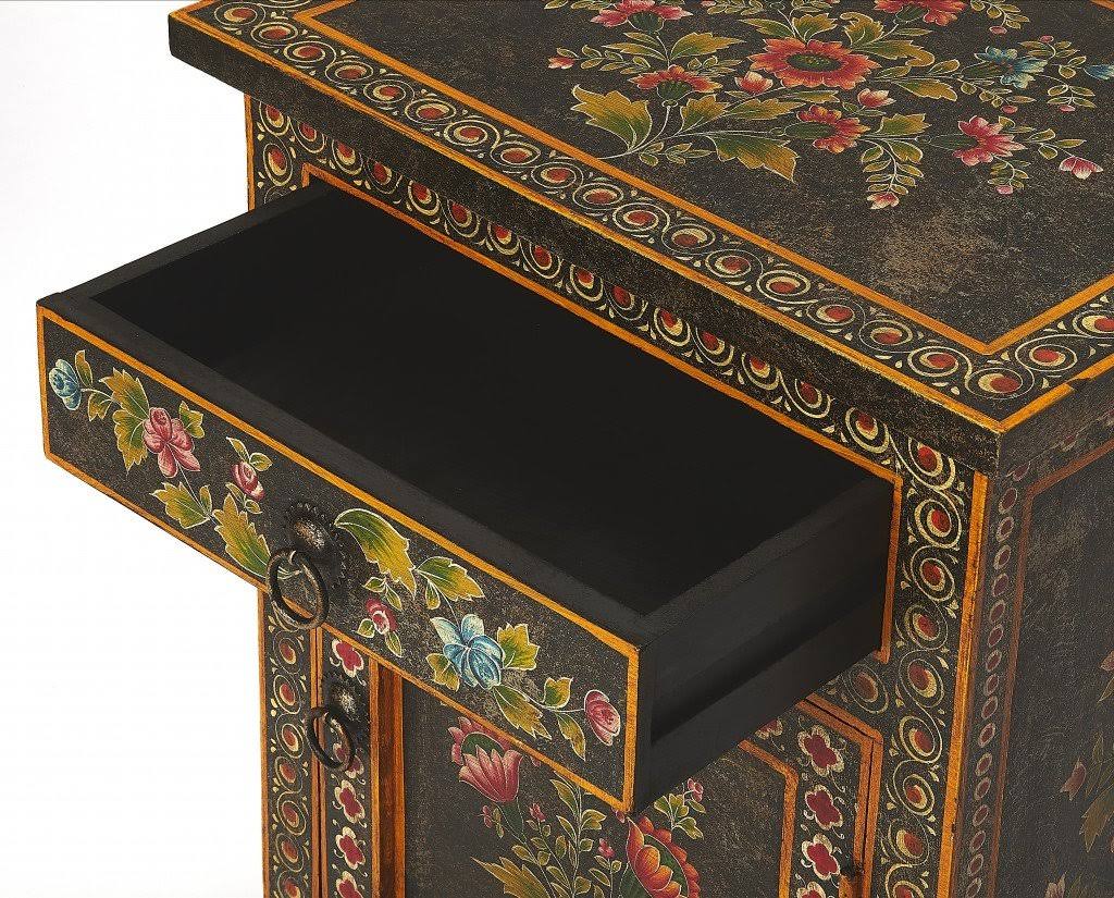 Tall Hand Painted Cabinet B557