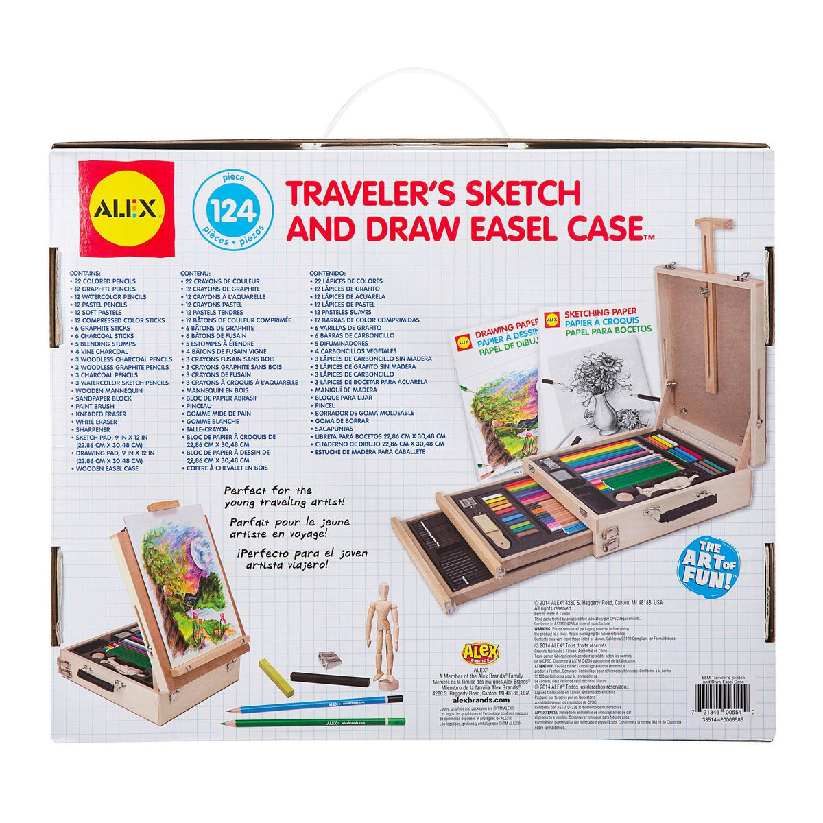 Travelers Sketch & Draw Easel Case D79837