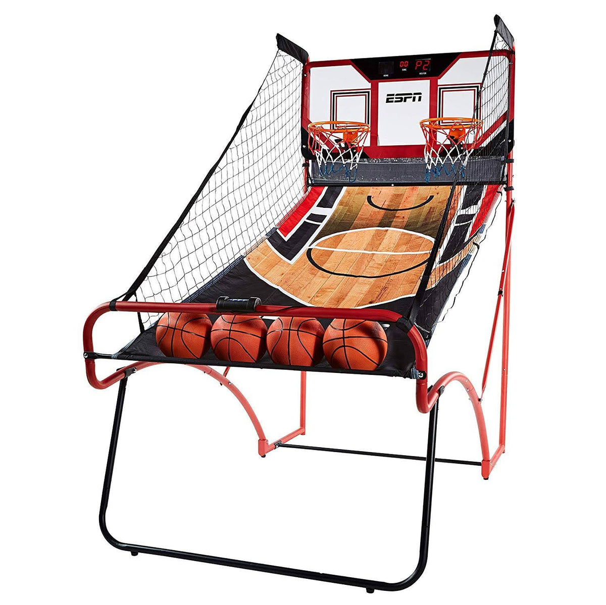 2 Player Basketball Game with Polycarbonate Backboard and LED Scoring X477