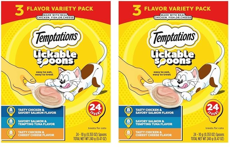 48 Spoons Variety Pack Lickable Wet Cat Treats X8821