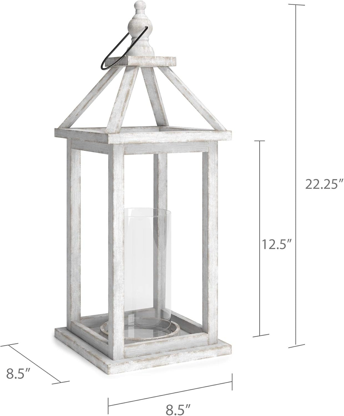 Decorative Wooden Lantern Candle Holder X7568