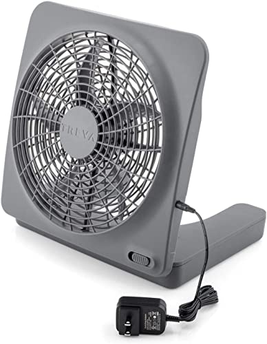 10-Inch Portable Battery Fan, 2 Speed Y410868