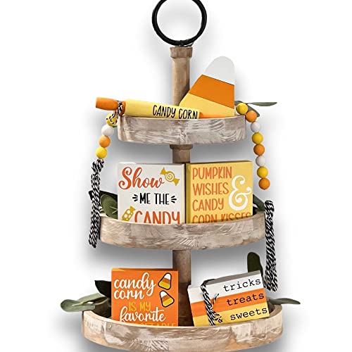 7 Pcs Tiered Tray Decor Set E86223