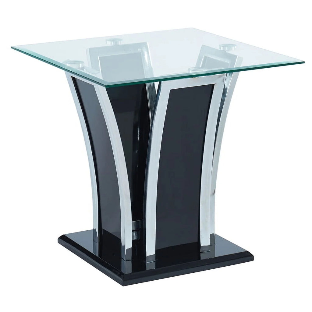 Black 3-Piece Metal Coffee Table Set G982