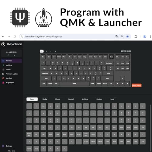 Black TKL Mechanical Keyboard with Knob B239237