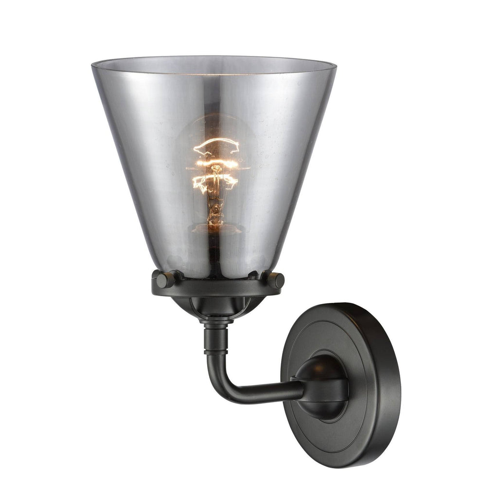 Black Antique Brass Small Cone 1 Light Sconce M7378