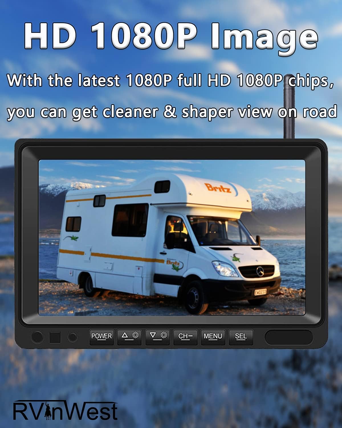 Wireless Backup Camera with 7 DVR HD Monitor D717992