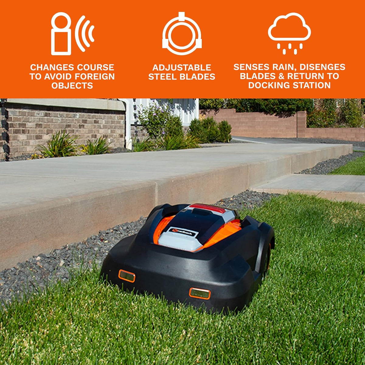 Robot Lawn Mower 9.5inch Cutting Width Brushless Motor M2266