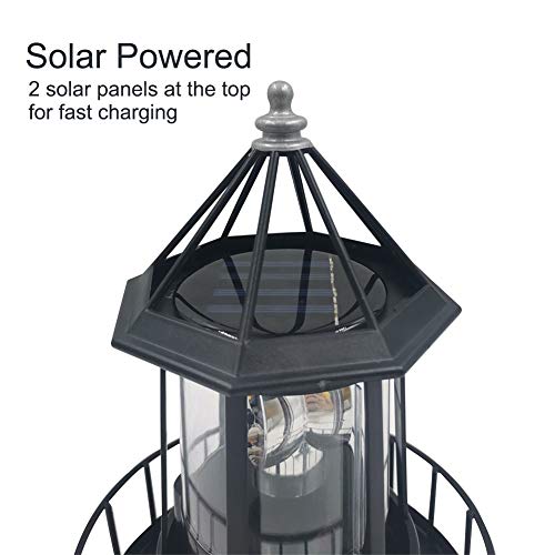 Solar LED Rotating Lighthouse Light P758