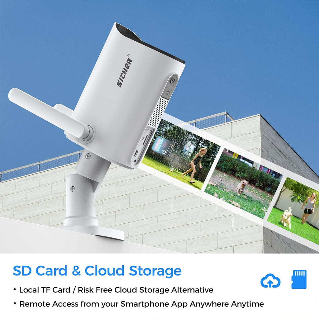 Wi-Fi Solar Rechargeable Battery Wireless Security Camera B138
