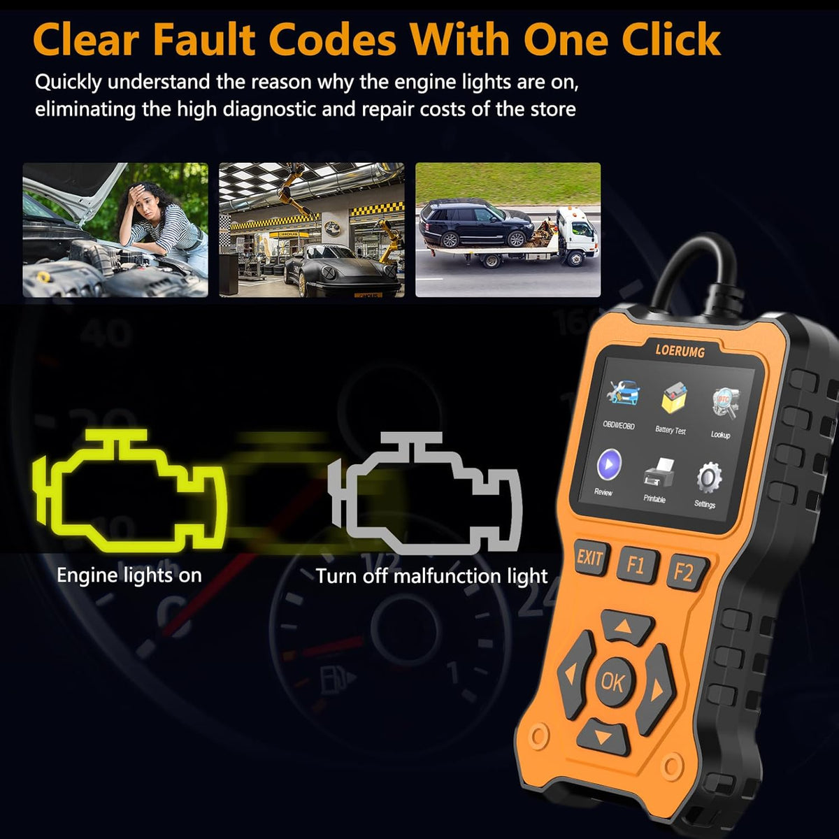 OBD2 Scanner Diagnostic Tool X829
