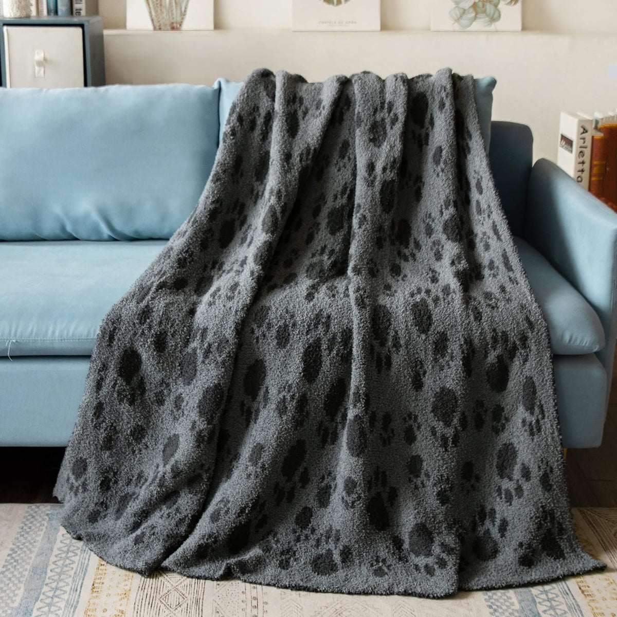 Chunky Knit Chenille Throw Blanket 50 x 60 R598