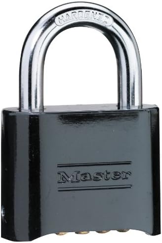 Black Die-Cast Combination Padlock Pack of 4 V546459