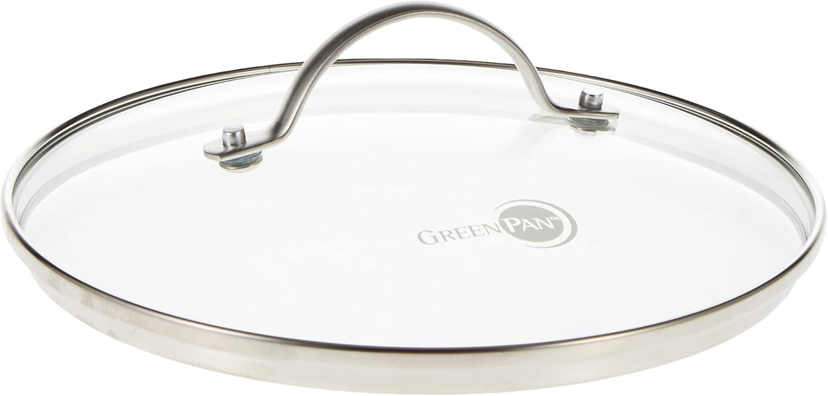 8" Hard Anodized Ceramic Nonstick Frying Pan with Glass Lid A689