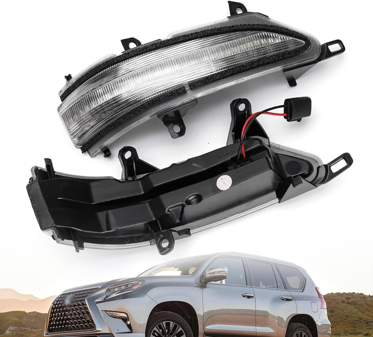 Clear Lens LED Turn Signal Mirror Lights P290