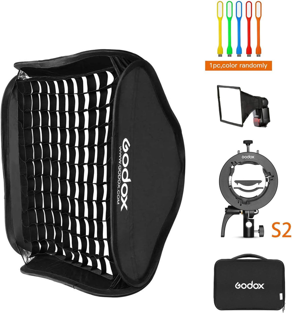 24x24inch Foldable Flash Softbox with Bowens Mount and Carrying Case F493570