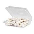 Clear OPS Plastic Hinged Locking Lid Food Container V919893