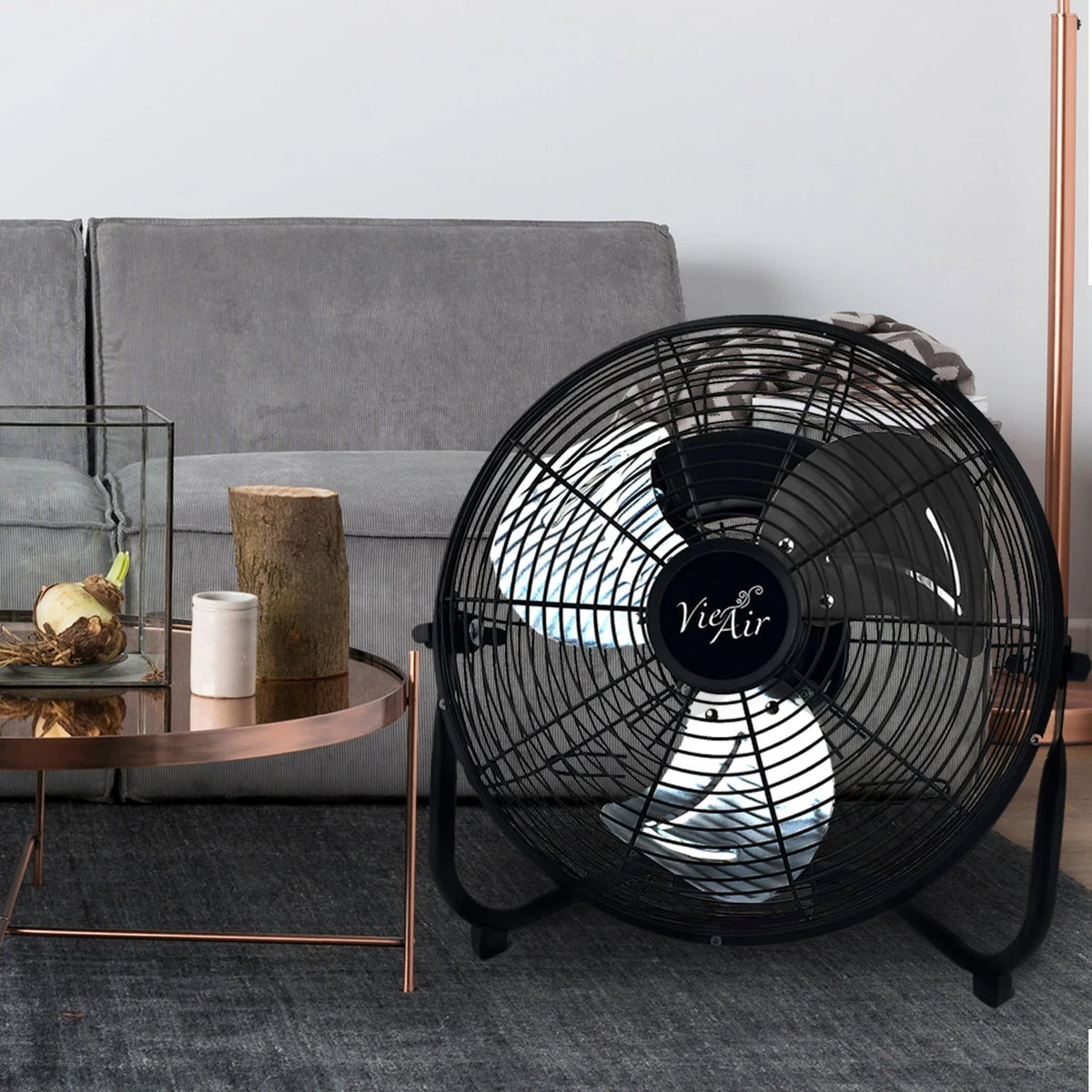 20 Industrial Tilting High Velocity 3 Speed Metal Floor Fan J3463
