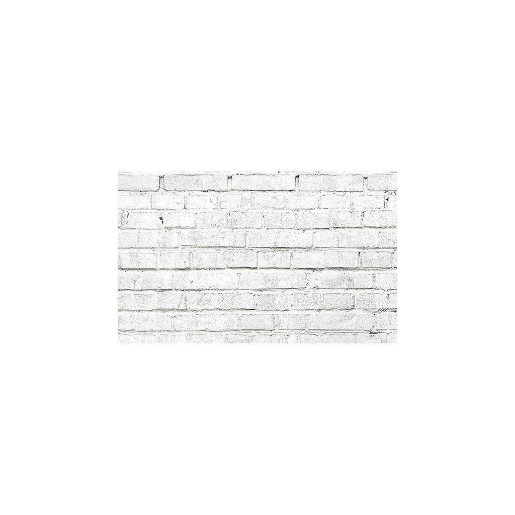 White Brick Printed Background Paper 53 in x 18 ft N9363
