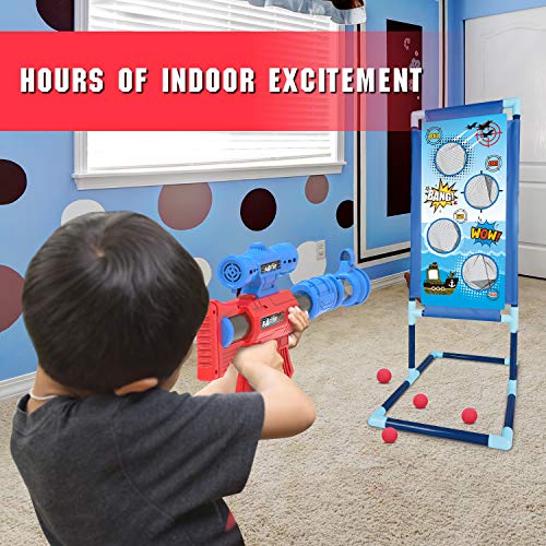 Shooting Game Toy with 2pk Air Guns, Target & 24 Foam Balls O30058