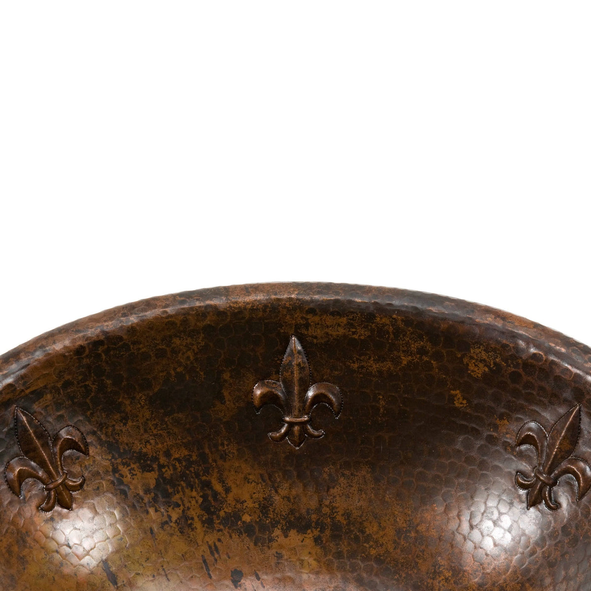 Oval Hammered Copper Sink E81337