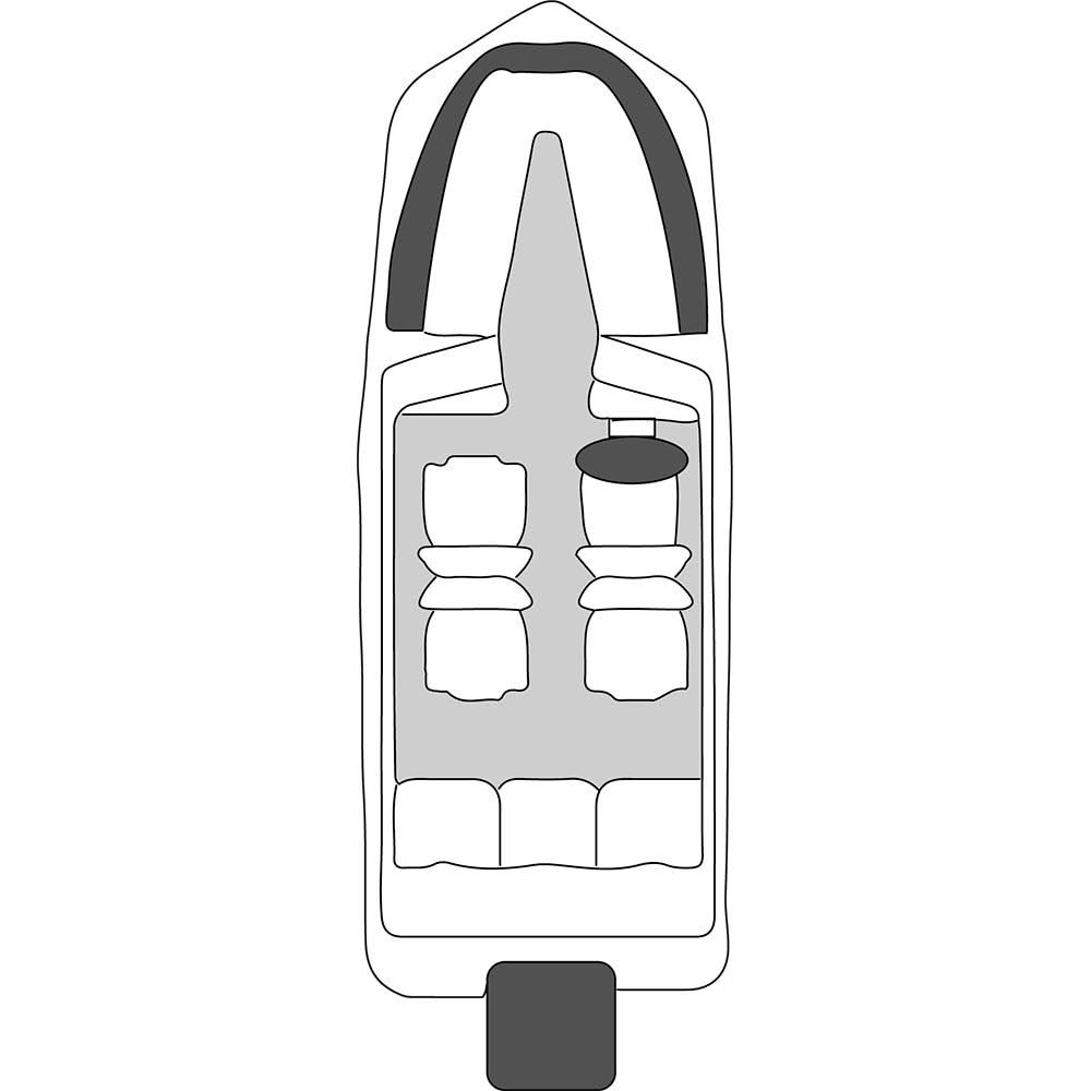 Polyester Boat Cover for Tri-Hull Boats U828