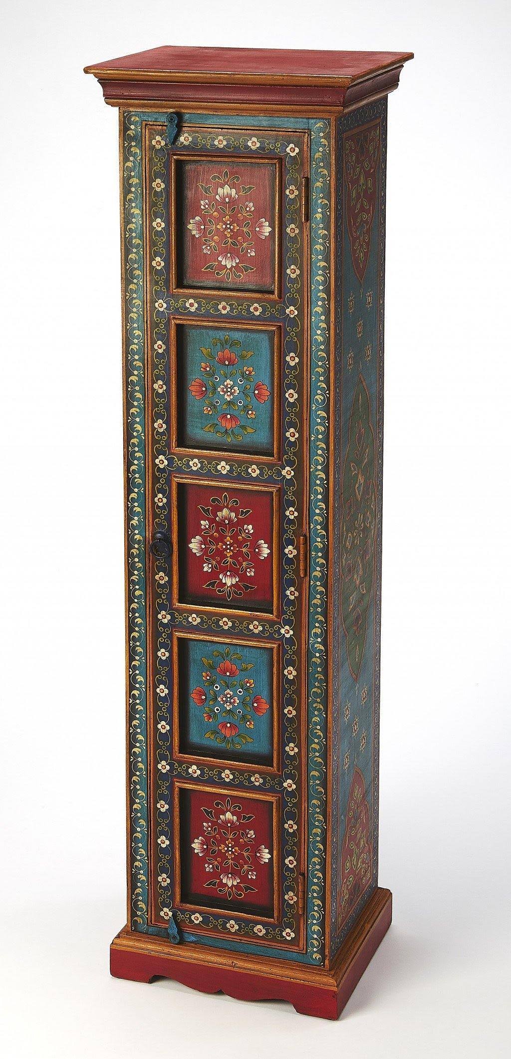 Tall Hand Painted Cabinet B557