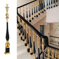 Black 6 Pack Aluminum Alloy Baluster Spindles F976