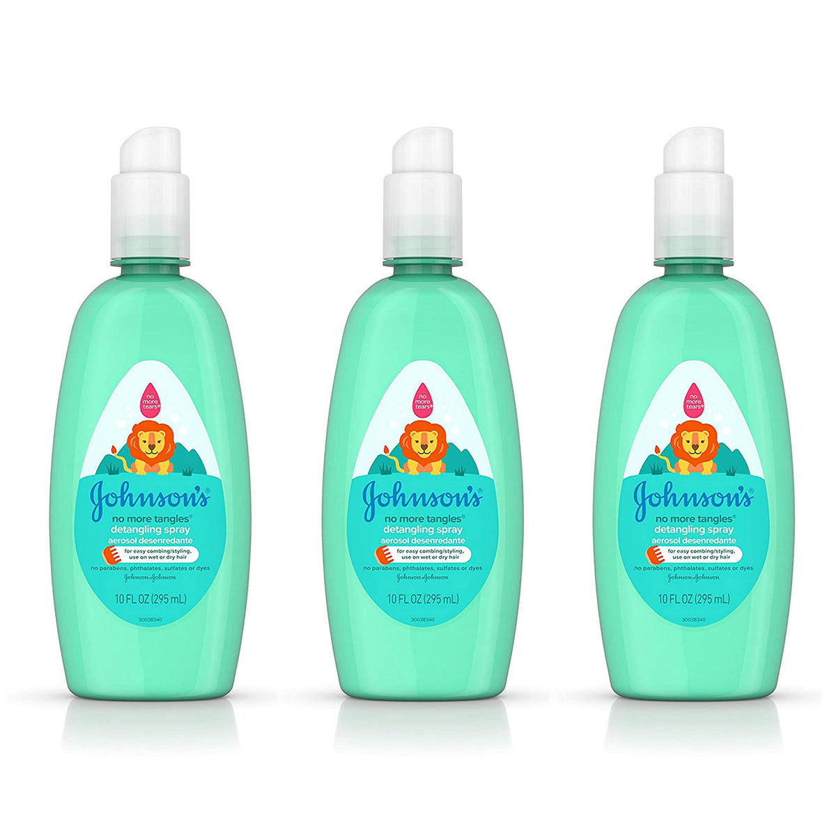 Hypoallergenic Paraben-Free Detangling Spray 10 fl. oz Pack of 3 V776