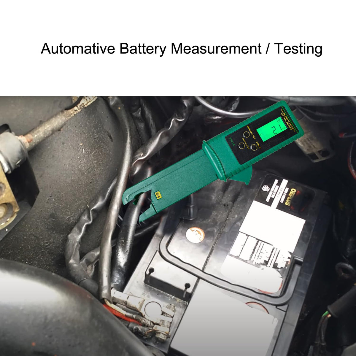 AC/DC Clamp-On Ammeter with 1mA Resolution, 60A Range, Data Hold & Backlight G599
