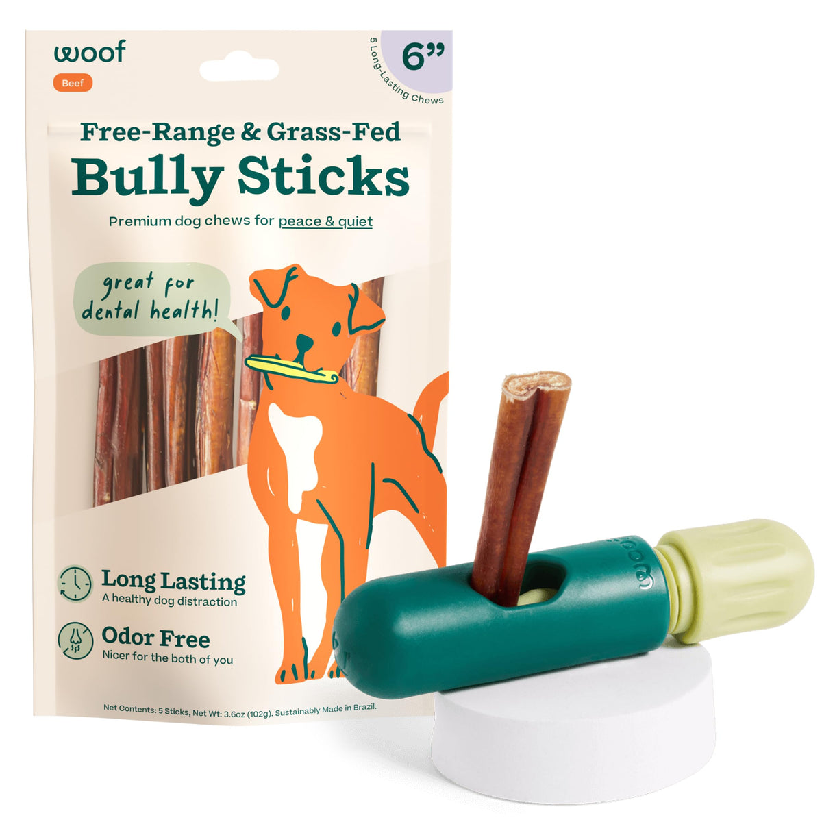 Bully Sticks 6" 5 Pack J7048