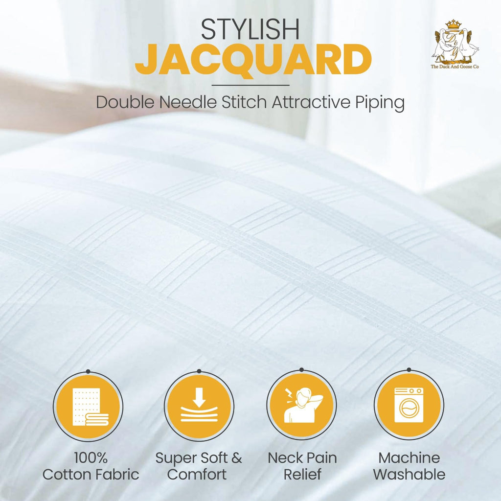 King Size Cotton Down Alternative Bed Pillows Set of 2 S661
