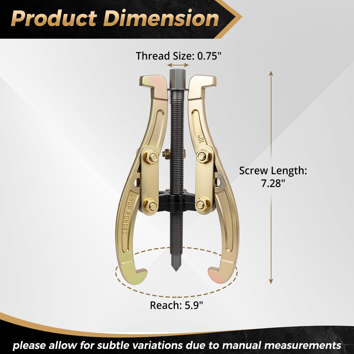 10 Inch 3 Jaw Puller with Reversible Jaws Q607438