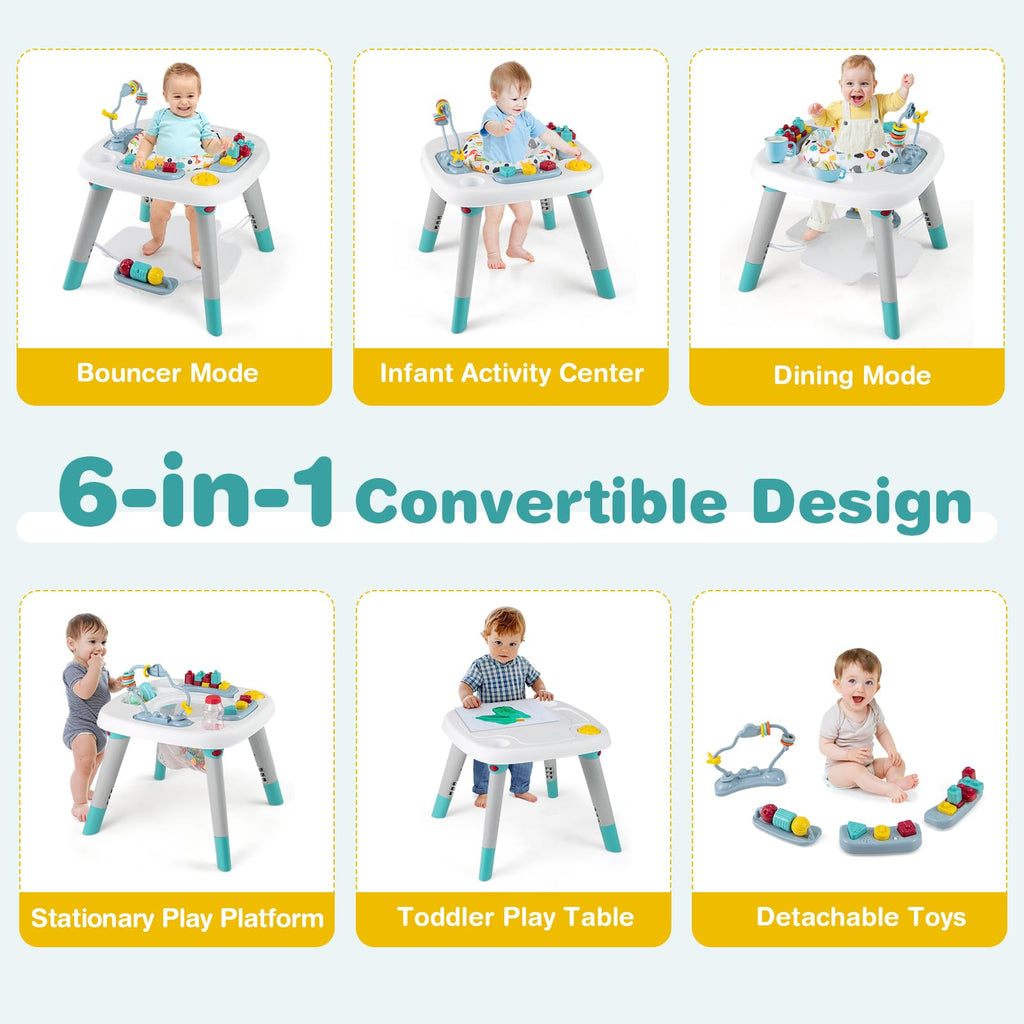 6-in-1 Baby Activity Center with Rotating Seat P79123