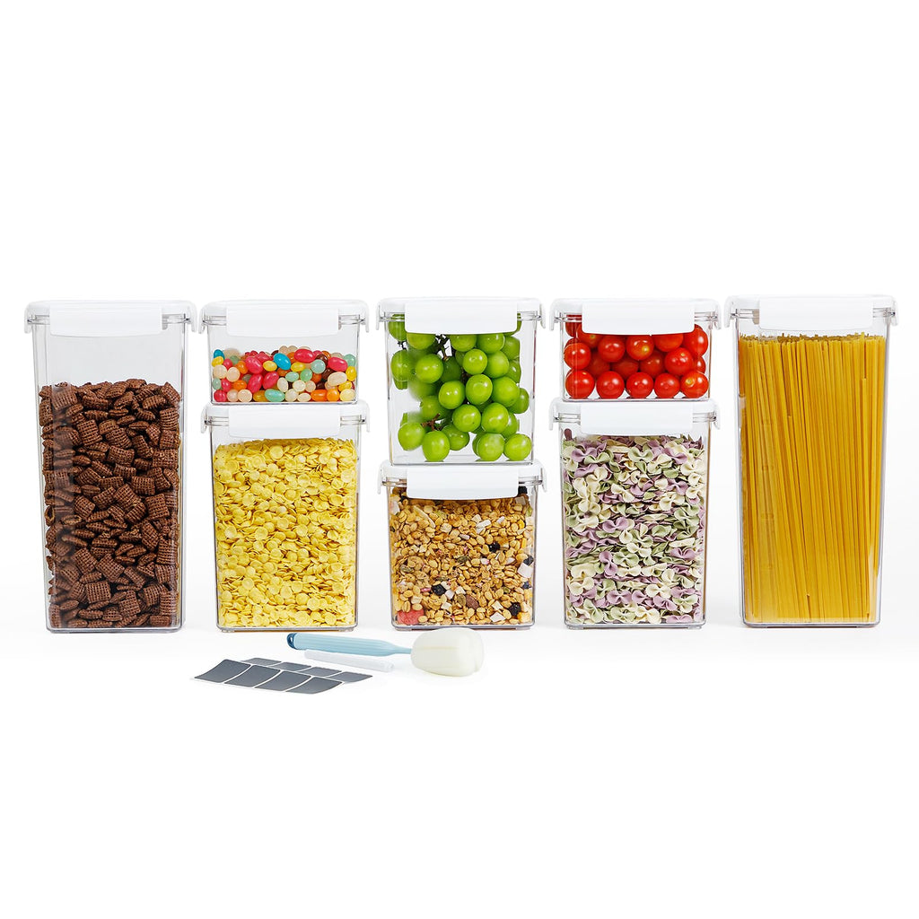 Airtight Pet Food Storage Containers with Lids, BPA Free Plastic 8-Pack D295610