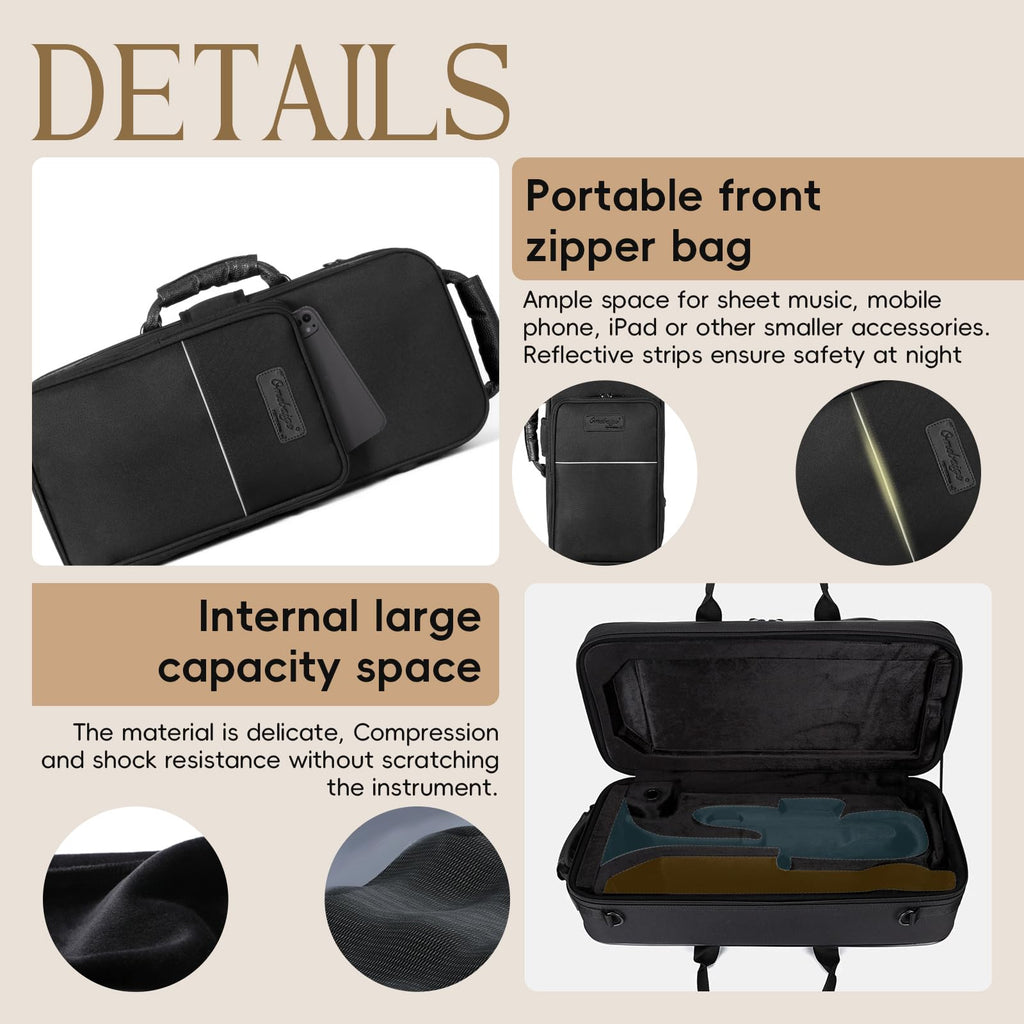 Rectangular Trumpet Case with Backpack Straps R85634