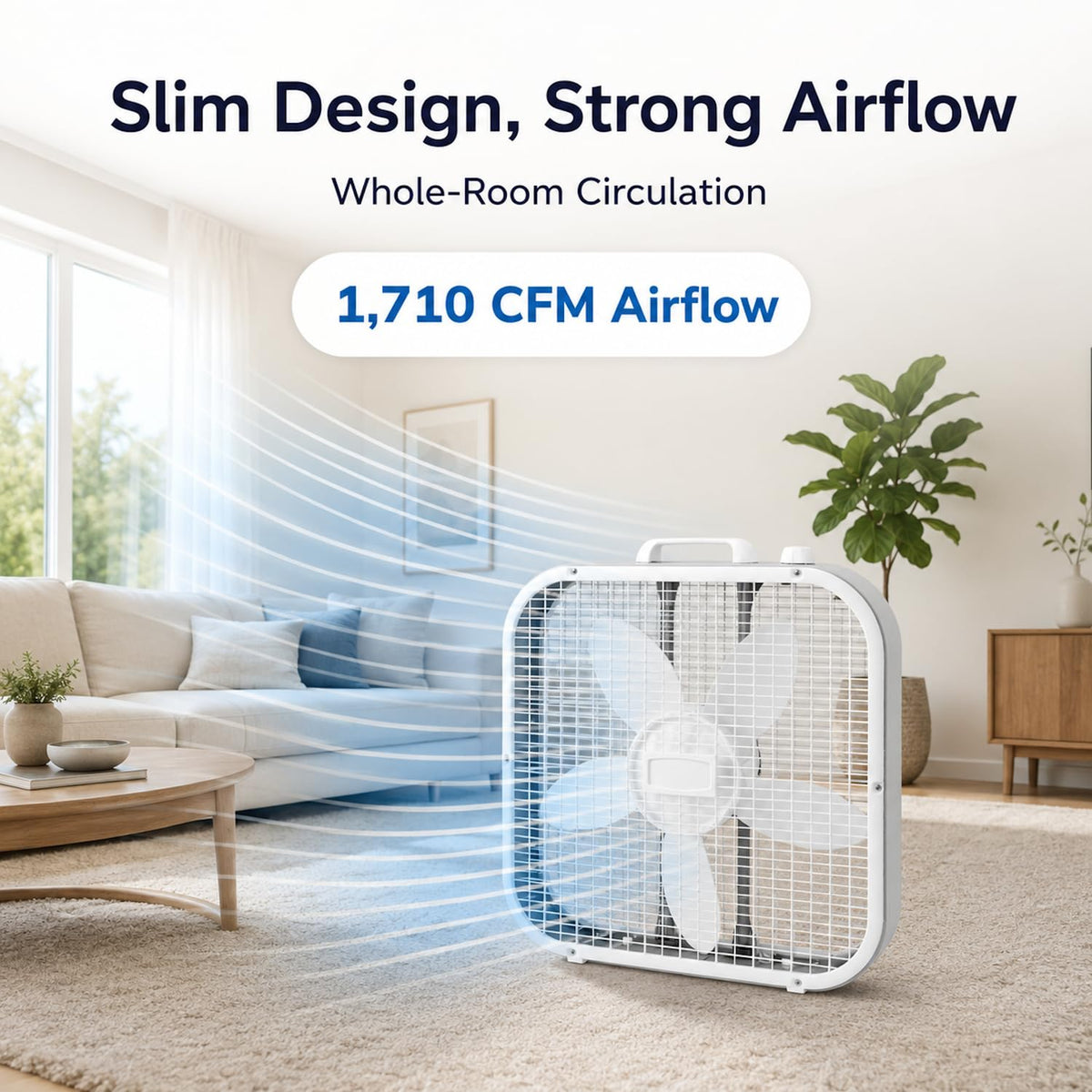 20 Inch 3 Speeds Box Fan U7412