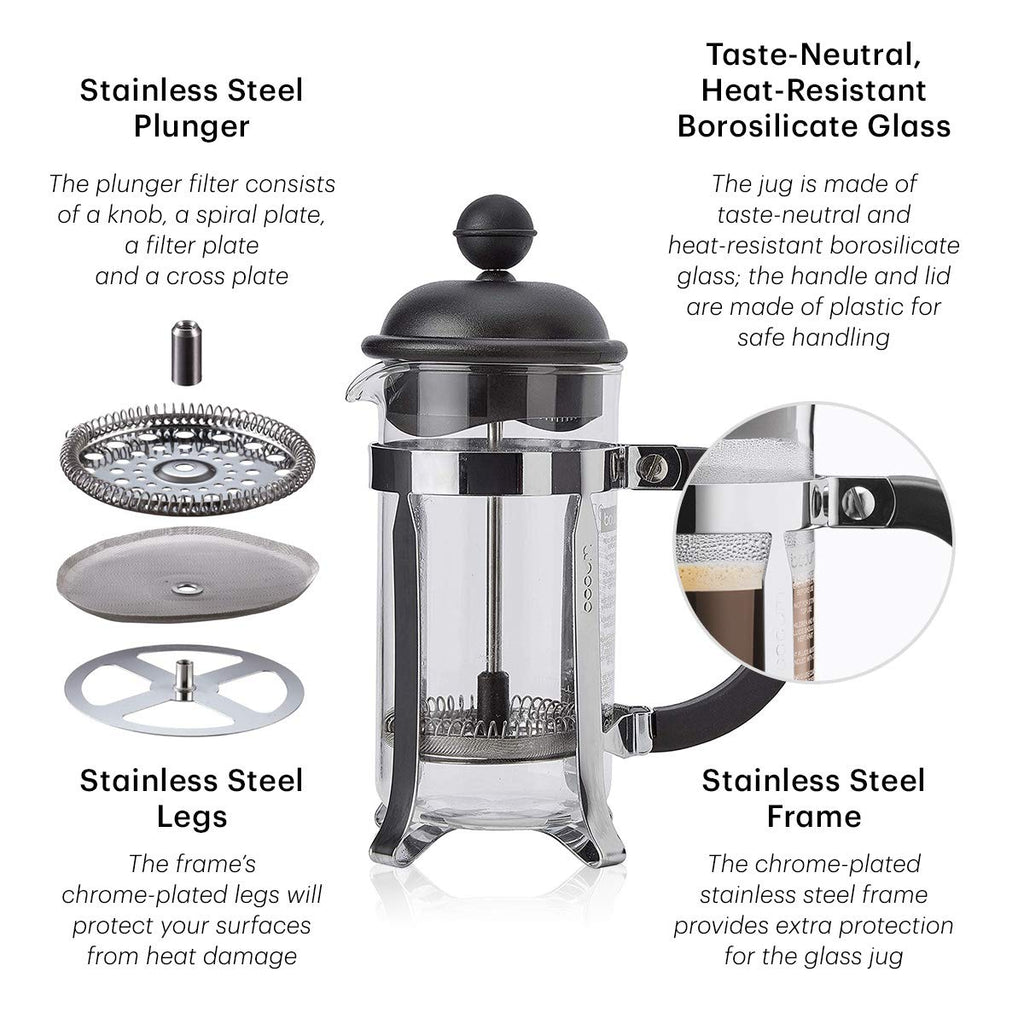 White 8 Cup Glass Coffee Maker K561