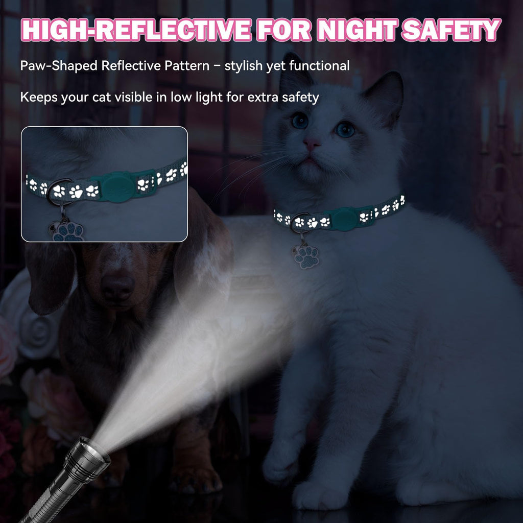 Breakaway Cat Collars with Bells 4PCS F42168