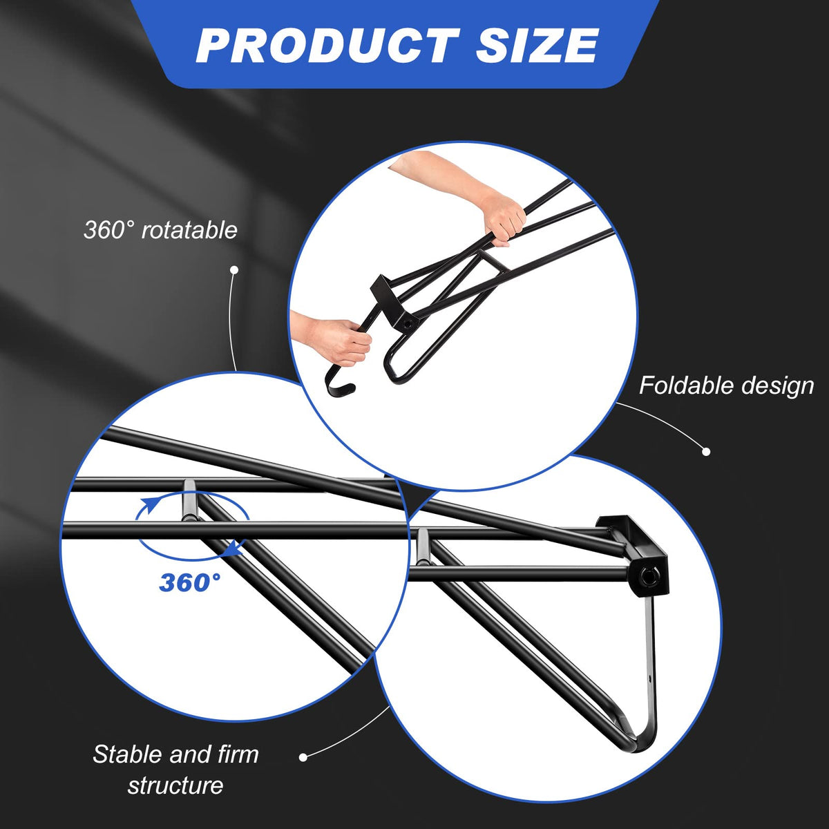 2 Pieces Portable Folding Saddle Rack J54444