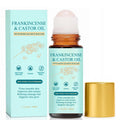 Cold-Pressed Castor Oil Roll On with Rose Quartz Stone 1.7 fl oz S554